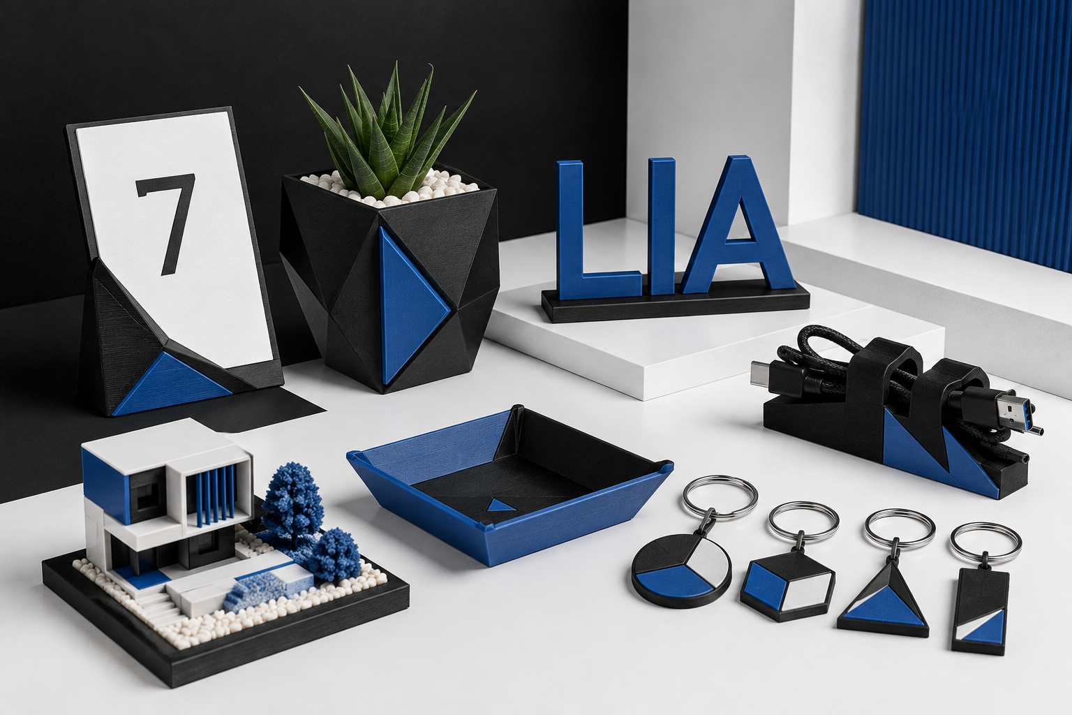 Exemplos de produtos finais personalizados através de impressão 3D